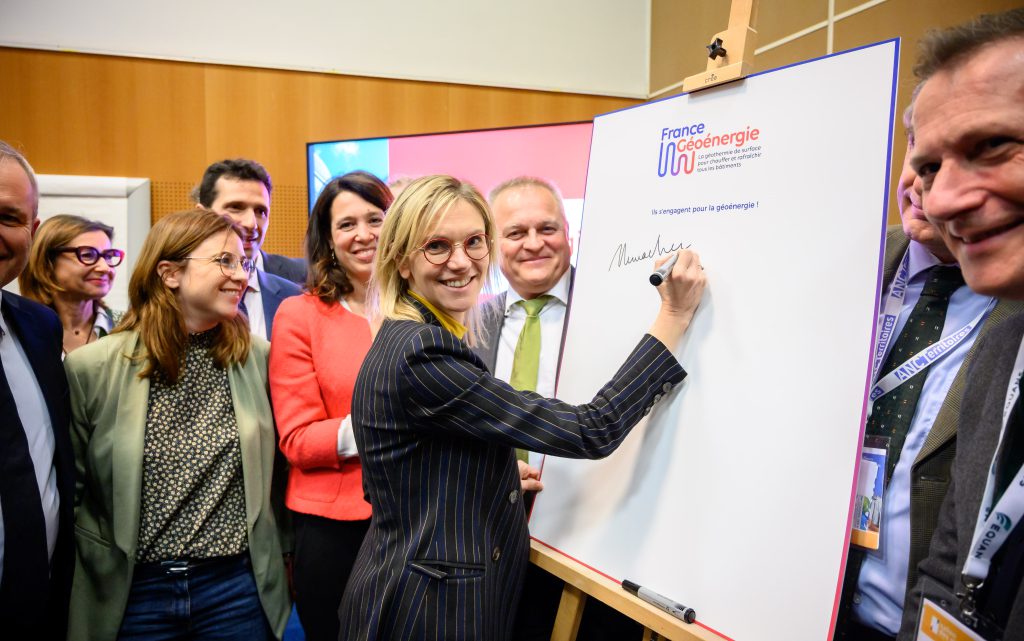 Lancement officiel de France Géoénergie avec la ministre de la Transition énergétique Agnès Pannier-Runacher
