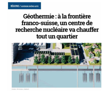 Champs de sondes géothermiques ZAC Ferney Genève Innovation
