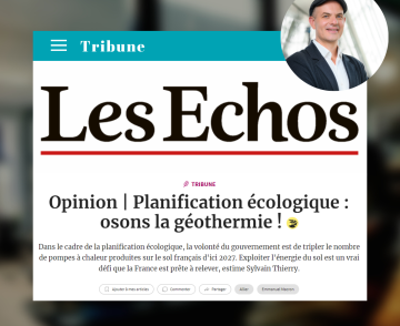 Osons la géothermie Tribune Sylvain Thierry Les Echos